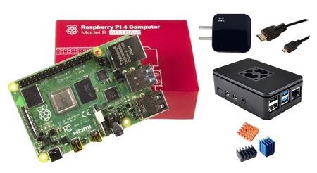 Kit Raspberry Pi 4 B 8gb Orig Uk Element14 + Fuente 3A + Gabinete + Cooler + HDMI + Disip